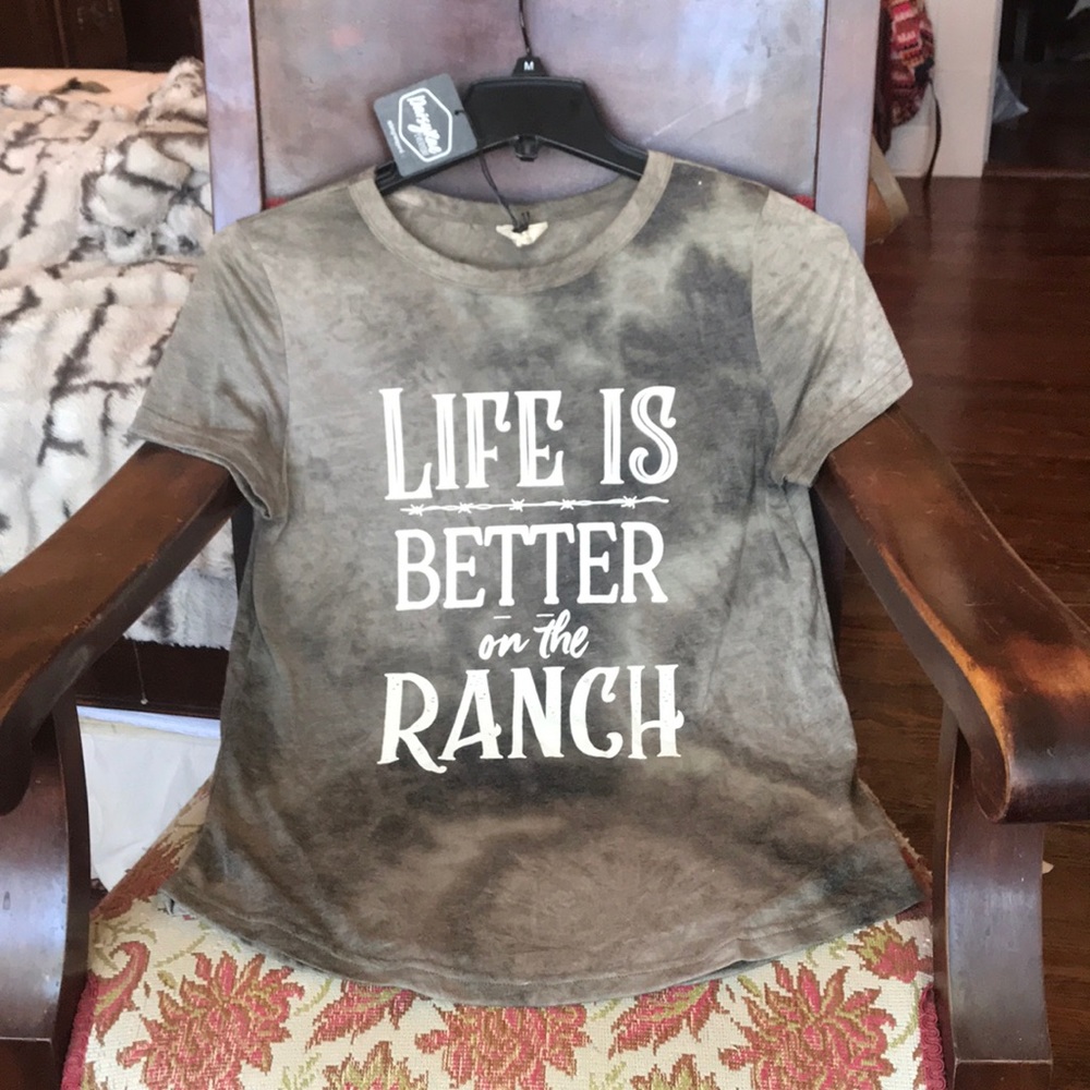 Distressed graphic shirt